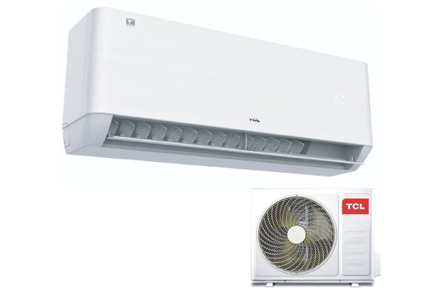 Inverter klima uređaj TCL bele boje sa externom jedinicom