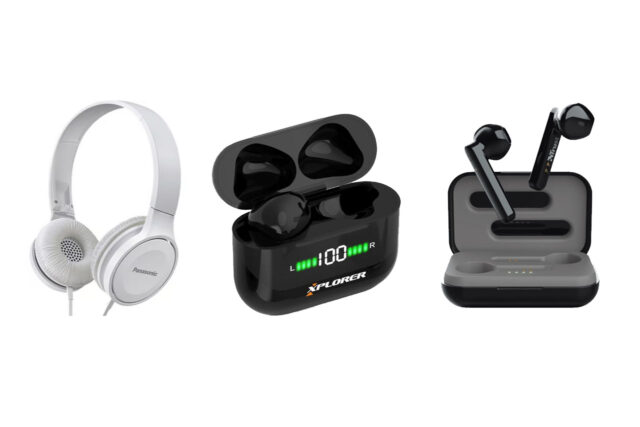 Bežične slušalice i žične koje se mogu povezati na pametne satove radi slušanja audio video materijala.