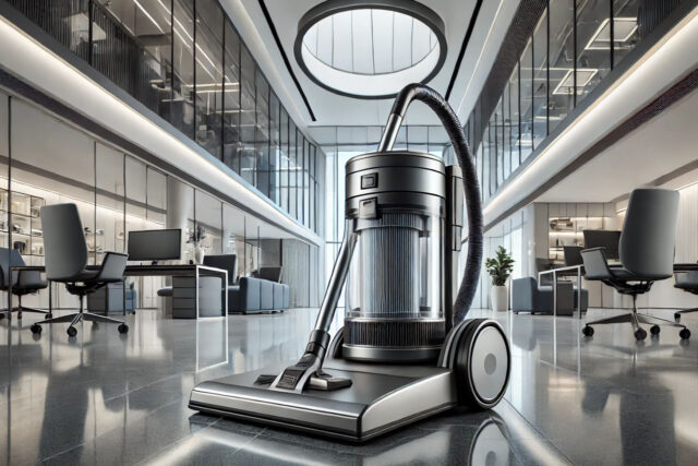 Vrste usisivača: usisivač na vodu u profesionalnom enterijeru kancelarije, idealan za moderne radne prostore.